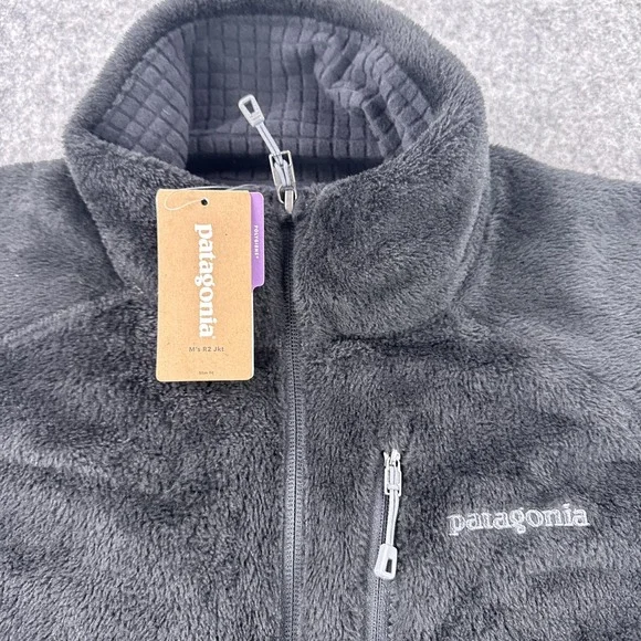 Patagonia Jacket Mens XL Black R2 Slim Fit Polartec Pro Fleece Full Zip STY25138 - Picture 3 of 14